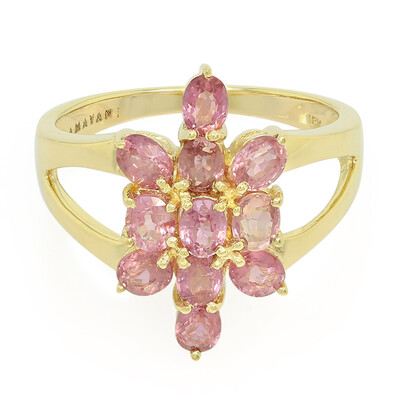 Bague en or et Saphir Padparadscha non chauffé (AMAYANI)