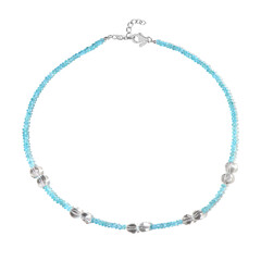 Collier en argent et Apatite bleue