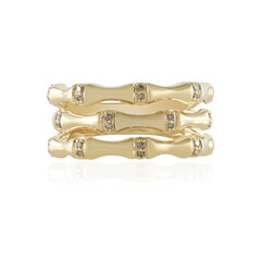 Bague en or et Diamant champagne I2 (de Melo)