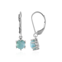 Boucles d'oreilles en argent et Larimar