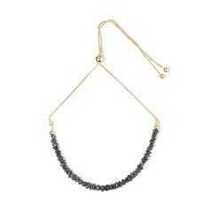 Bracelet en argent et Diamant noir