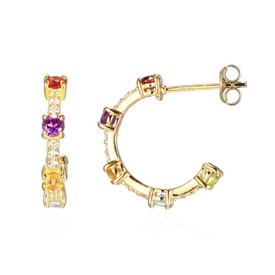 Boucles d'oreilles en argent et Grenat