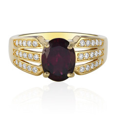 Bague en argent et Grenat Rhodolite