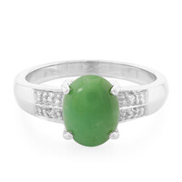 Bague en argent et Chrysoprase impériale