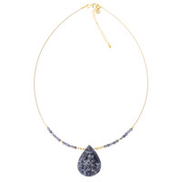 Collier en argent et Iolite
