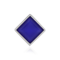 Pendentif en argent et Calcédoine bleue