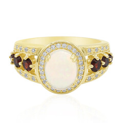 Bague en argent et Opale Welo