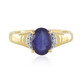 Bague en argent et Saphir bleu de Madagascar