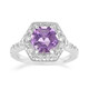 Bague en argent et Améthyste