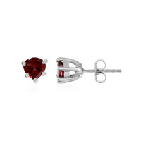 Boucles d'oreilles en argent et Grenat du Mozambique