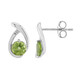 Boucles d'oreilles en argent et Péridot de Birmanie