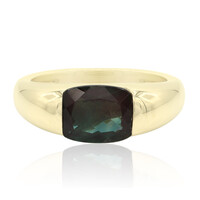 Bague en or et Tibétanite verte