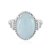 Bague en argent et Aigue-marine