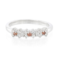 Bague en argent et Grenat du Mozambique