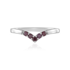 Bague en argent et Diamant pourpre I2