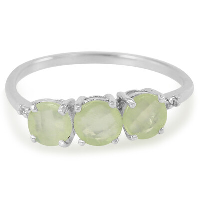 Bague en argent et Préhnite