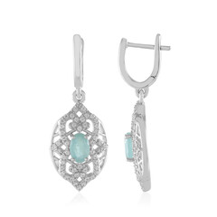 Boucles d'oreilles en argent et Grandidierite