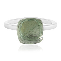 Bague en argent et Améthyste verte