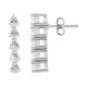 Boucles d'oreilles en argent et Topaze blanche
