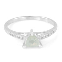 Bague en argent et Préhnite