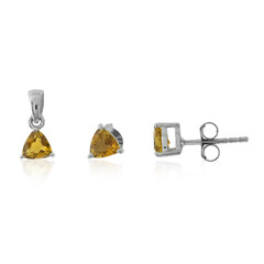 Parure en argent et Tourmaline jaune