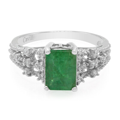 Bague en argent et Emeraude de Bahia