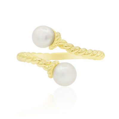 Bague en argent et Perle de culture d'eau douce (TPC)