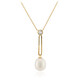 Collier en argent et Perle blanche de culture d'eau douce