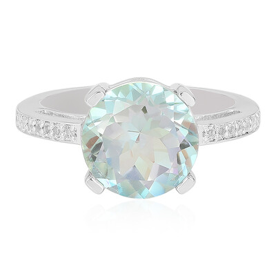 Bague en argent et Quartz lac de montagne