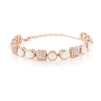 Bracelet en argent et Pierre de Lune blanche (KM by Juwelo)