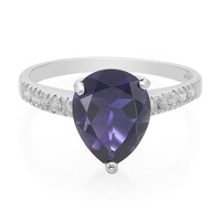 Bague en argent et Iolite de Ceylan
