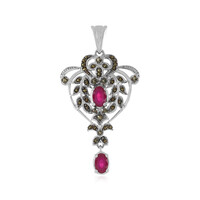 Pendentif en argent et Rubis de Madagascar