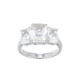 Bague en argent et Topaze blanche