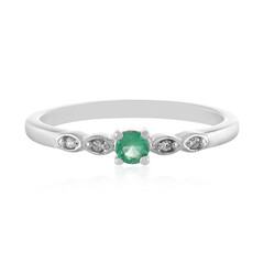 Bague en argent et Emeraude d'Ethiopie