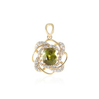 Pendentif en or et Sphène