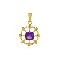 Pendentif en argent et Améthyste de Sibérie
