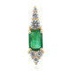 Pendentif en or et Emeraude de Zambie