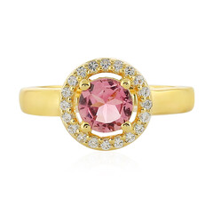 Bague en argent et Tourmaline rose