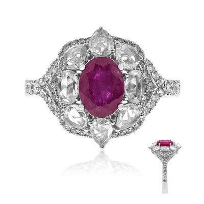 Bague en or et Rubis AAA du Mozambique (CIRARI)