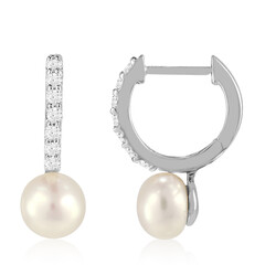 Boucles d'oreilles en argent et Perle de culture d'eau douce