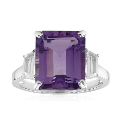 Bague en argent et Améthyste
