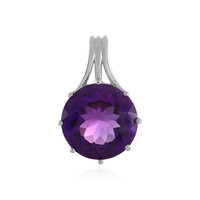 Pendentif en argent et Améthyste de Sibérie