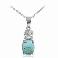 Collier en argent et Turquoise