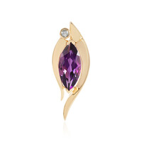 Pendentif en or et Améthyste de Sibérie (de Melo)