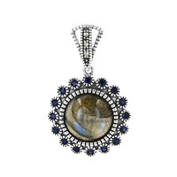 Pendentif en argent et Labradorite