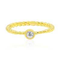 Bague en or et Saphir blanc