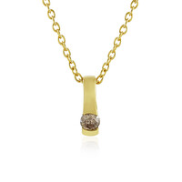 Collier en argent et Diamant champagne I4