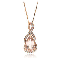 Collier en or et Morganite AAA