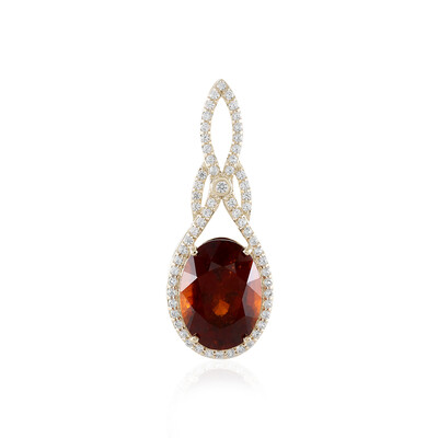 Pendentif en or et Grenat Hessonite
