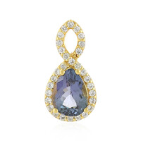 Pendentif en argent et Tanzanite non chauffée